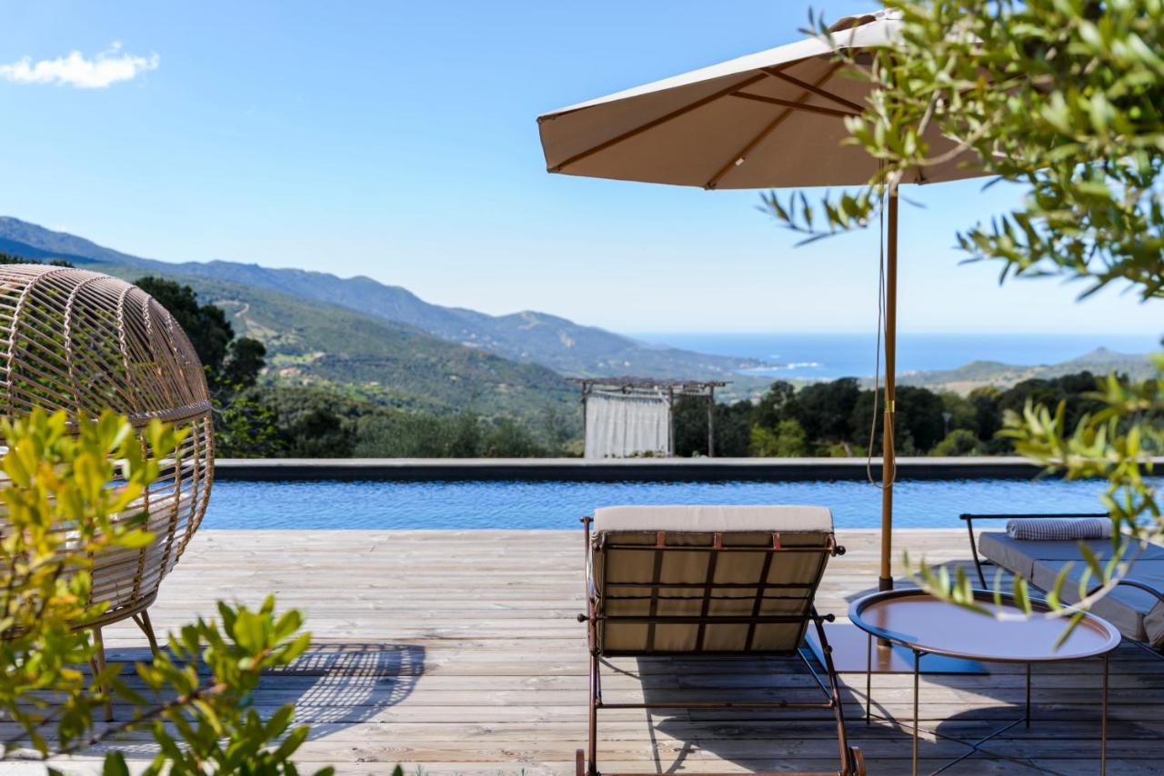 Terre De Maquis, Maison D'Hotes Vue Mer Corse Sari-D'orcino Exterior foto