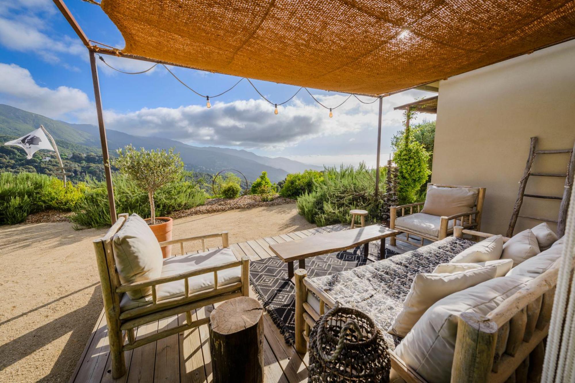 Terre De Maquis, Maison D'Hotes Vue Mer Corse Sari-D'orcino Exterior foto
