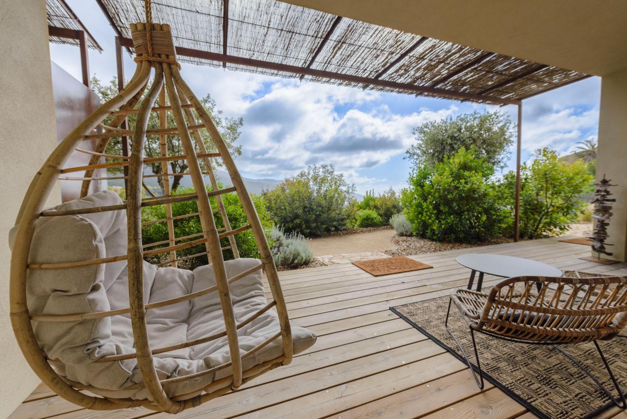 Terre De Maquis, Maison D'Hotes Vue Mer Corse Sari-D'orcino Exterior foto