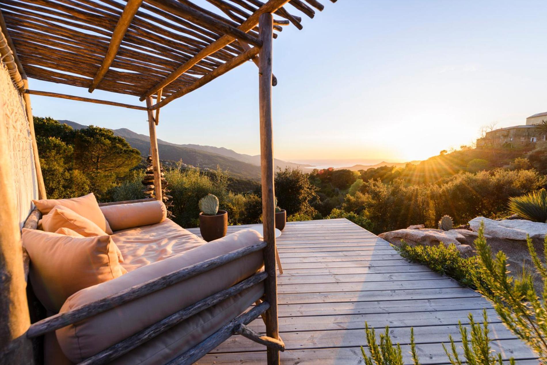 Terre De Maquis, Maison D'Hotes Vue Mer Corse Sari-D'orcino Exterior foto